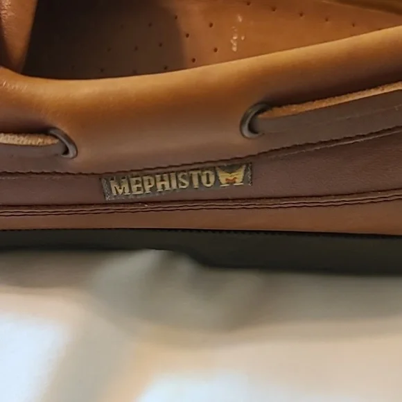 Mephisto Spinnaker Leather Brown Boat Shoes Men's 12.5 - Picture 3 of 8